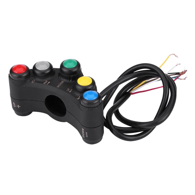 22mm 12V Motorcycle Handlebar Switch Headlight Turn Fog Light Horn ON/OFF Start Kill Switch