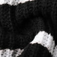thumbnail image 5 of 2025 Women's Oversized Turtleneck Striped Pullover Sweaters Cowl Neck Long Sleeve Winter Loose Chunky Knit Sweater, 5 of 7