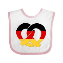 Inktastic German Flag in Pretzel Shape Boys or Girls Baby Bib