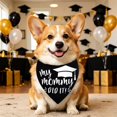 thumbnail image 4 of Graduation Season Pet Graduation Printed Dog Scarf Graduation Memorial Towel For Puppy Costume Decor, 4 of 5