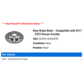 thumbnail image 2 of Rear Brake Rotor - Compatible with 2017 - 2022 Nissan Armada 2018 2019 2020 2021, 2 of 2
