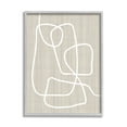 thumbnail image 4 of Stupell Industries Minimal White Line Beige Grain Pattern Modern Framed Wall Art, 11 x 14, Design by Alpenglow Workshop, 4 of 5