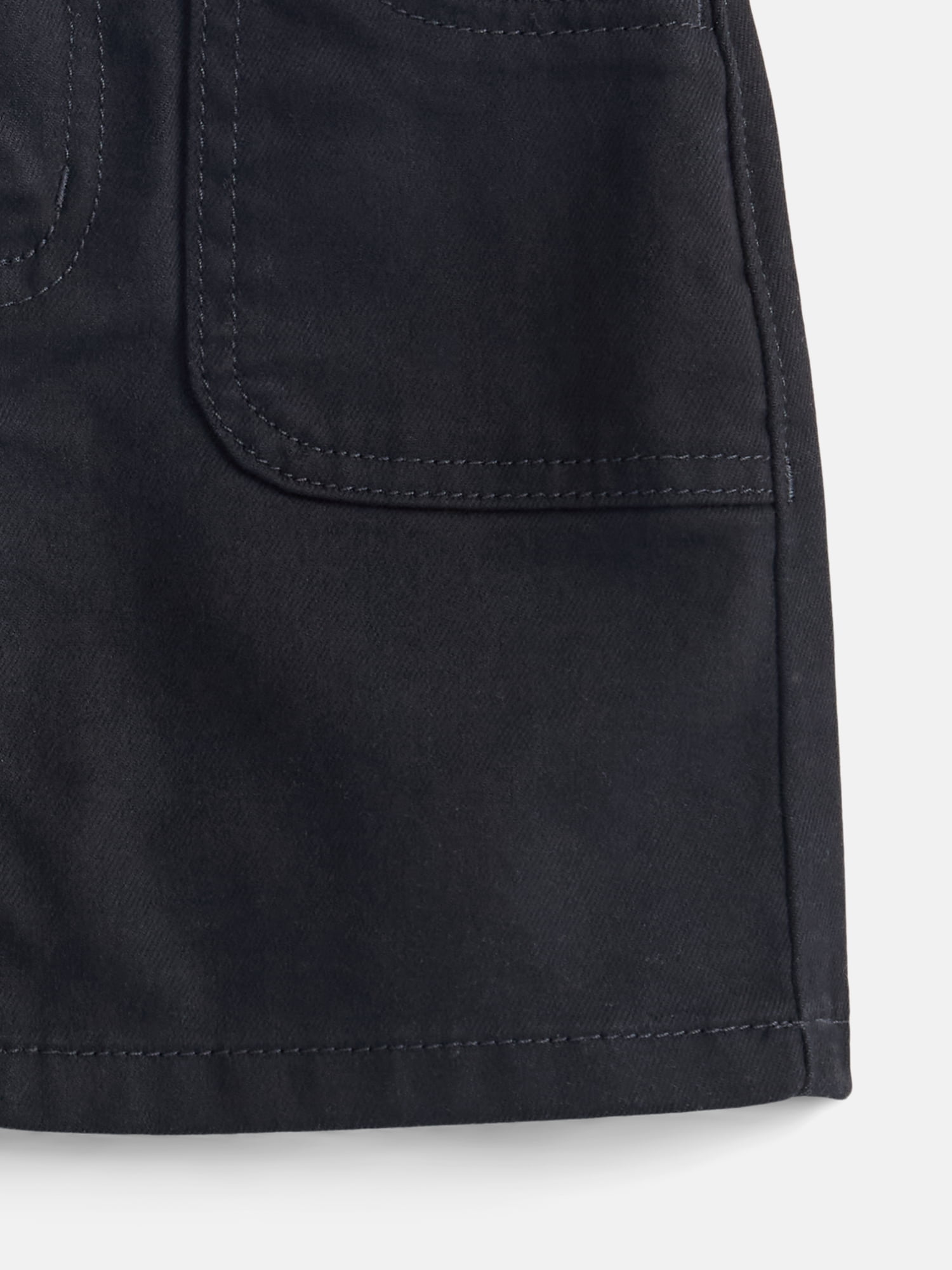 Wonder Nation Girls Denim Skirt with Patch Pockets, Sizes 4-18