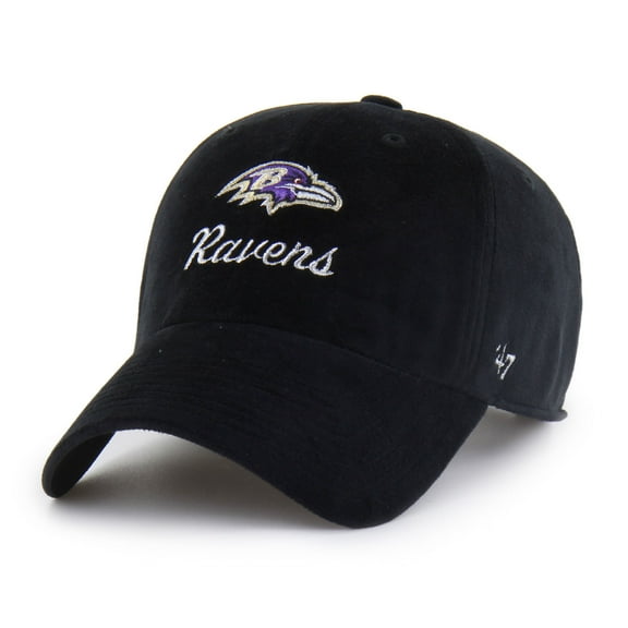 Women's '47  Black Baltimore Ravens Spirited Clean Up Adjustable Hat