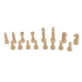 thumbnail image 2 of TISHITA 16pcs Plastic Chess Pieces/Chessmen Set - King Queen Knight beige, 2 of 8
