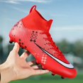 thumbnail image 5 of Zapatillas de fútbol profesionales FG antideslizantes para hombre, zapatos de entrenamiento de tobillo, cómodos y antideslizantes, novedad, 5 of 5