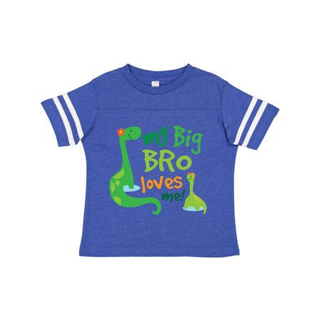 

Inktastic My Big Bro Loves Me Dinosaur Brother Gift Toddler Boy Girl T-Shirt