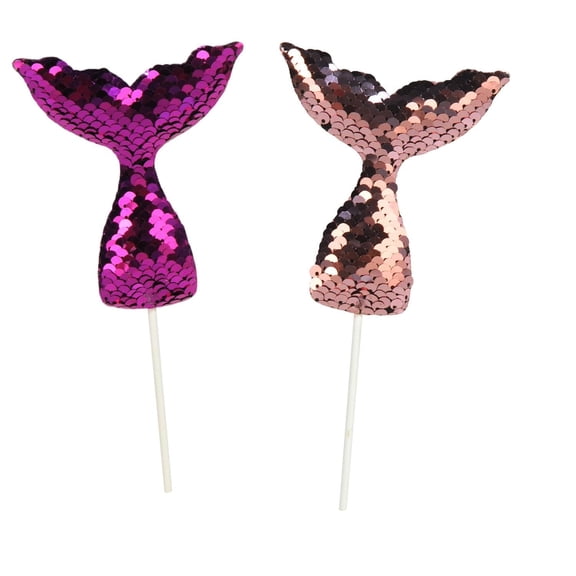48 Pack Beistle Sequined Mermaid Tail Party Picks