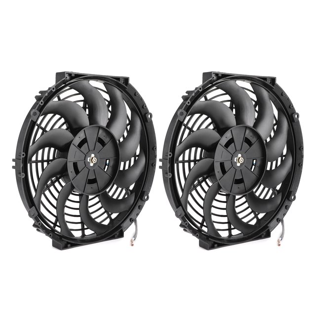 Ventilador de refrigeración, 2 piezas Ventilador de refrigeración del radiador Ventilador de refrigeración del automóvil Accesorio para automóvil El mejor en su clase