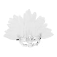 thumbnail image 2 of Máscara de plumas artificiales de media cara, accesorio de moda para fiesta de disfraces de cosplay Plata, 2 of 8