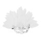 thumbnail image 2 of Máscara de plumas artificiales de media cara, accesorio de moda para fiesta de disfraces de cosplay Plata, 2 of 8