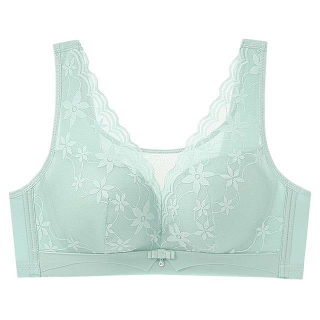 Abcnature Women Full Coverage Bras Lace Thin Style Ventilate Plus Size Bras without Steel Rim
