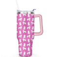 thumbnail image 2 of Gift for Dog Lovers Cute Dog Tumbler for Women - 40oz Dog Tumblers with Handle Straw and Lid Tumbler Cup Travel Coffee Mug, 2 of 7