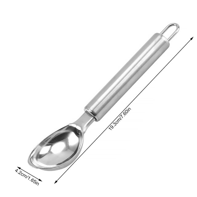 Cuillère à Crème Glacée Cuillère à Crème Glacée Lavable au Lave-Vaisselle Cuillère à Crème Glacée en Acier Inoxydable Cuillère à Crème Glacée en Acier Inoxydable