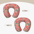 thumbnail image 3 of Salouo Small Coral Red Flowers for Memory Foam Travel Pillow,Versatile U-Shaped Pillows Memory Foam Cervical Neck Pillow Soft Washable Cover for Home Office Camping Travelling, 3 of 8