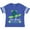 Football Blue and White, variant on Vero Beach, Florida Happy Sea Turtle Boys or Girls Toddler T-Shirt