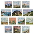 thumbnail image 4 of Kate and Laurel Sylvie Maine Sunrise Framed Canvas Wall Art by Emily Kenney, 23x33 Gray, Mountain Ocean Nature Landscape Art for Wall, 4 of 6