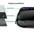 thumbnail image 4 of YFYANG 13 inch Universal Laptop Bag Oxford Cloth Laptop Sleeve, Multi-functional Purple Watercolor Plant Notebook Computer Messenger Bag Handbag, 4 of 8
