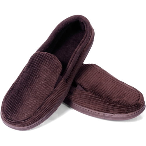 walmart mens dearfoam slippers