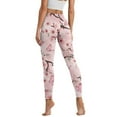 thumbnail image 2 of Renewold Butterfly Peach Blossom Pink Leggings with Pockets for Women Workout Tights Compression Leggings High Waisted Butt Lifting Printed Leggings Full Length Womens Leggings, M, 2 of 8