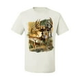 thumbnail image 2 of Wild Bobby Deers in Mountains Patriotic American Flag Hunting Animal Lover Unisex Men Tee, 2 of 6