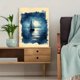 thumbnail image 5 of Qisvanset Framed Canvas Wall Art, 12x16 Inch Blue Coastal Psalm Dorm Bible Verse Wall Print, 5 of 5