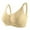 Beige, variant on Fsqjgq Sports Bras for Women Plus Size Front Zipper Adjustable Straps No Underwire Push Up Bras Large Bust Lightly Lined Comfort Bra Underwear Pink Size 44