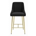 thumbnail image 3 of Madelaine Counter Stool Gray and Gold, 3 of 9