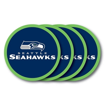 - NFL Seattle Seahawks Vinyl Coaster Set (Pack of 4), vinyl By Duck House