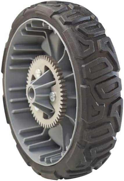 Toro Genuine OEM Wheel Kit 2-130-6714 Drive Wheels & 2-131-5399 Pinions 22in Recycler Lawn Mowers 20353 20355 20357 20960 20964 20965 21766 21767 21768 (Also Fits Hayter CODE345A CODE346A, Black Gray