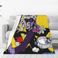 thumbnail image 2 of Devil Cuphead Mugman Flannel Blanket Ultra-Soft Micro Fleece Throw Blanket For Bed Sofa Couch Car Office Unisex Adult Fuzzy Bed Blanket Cozy Kids Throw Blanket 80"x60", 2 of 8