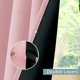 thumbnail image 2 of Cortinas opacas 100 % con aislamiento térmico para dormitorio con forro negro, doble capa, oscurecimiento completo de la habitación, cortina con ojales que reducen el ruido, 2 paneles, 2 of 8