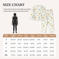 thumbnail image 4 of Pofeuu Chicken Print Womens Pajamas Set Long Sleeve Sleepwear Button Down Nightwear Soft Pj Lounge Sets Button Down Pajamas Women-XX-Large, 4 of 7