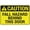 Warning Sign 1, variant on Street Sign Metal Tin Signs Caution Fall Hazard Behind This Door Sign 8"x12" Rust Free Aluminum Metal, Weather Resistant Durable Easy To Mount, Fall Hazard Marker