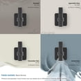 thumbnail image 6 of Amerock Bronx Contemporary Single Prong Black Bronze Wall Hook, 6 of 10