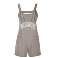 thumbnail image 4 of Drses Womens Summer Casual Suspender Printing Sleeveless Romper Loose Spaghetti Strap Shorts Overalls Jumpsuit with Pockets, 4 of 5
