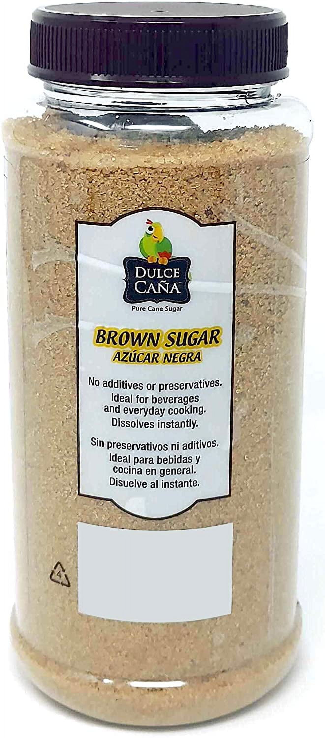 Dulce Caña ,Pure Cane Brown Sugar, 2pd (907g), Plastic Jar, No Additives and Preservatives