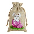 thumbnail image 1 of Binwennn Easter Bunnies Egg Storage And Decoration Bag Funny And Adorable Rabbit Designed Zippered Candy Wrap For Festive And Organization Small Cloth Bags Towel Closet Organizer Storage with Lids Bag, 1 of 6