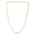 thumbnail image 5 of JewelStop 14K Two Tone Gold 4mm Round Pave Franco Chain 20 Inches, Lobster Clasp - 41.55gr., 5 of 7
