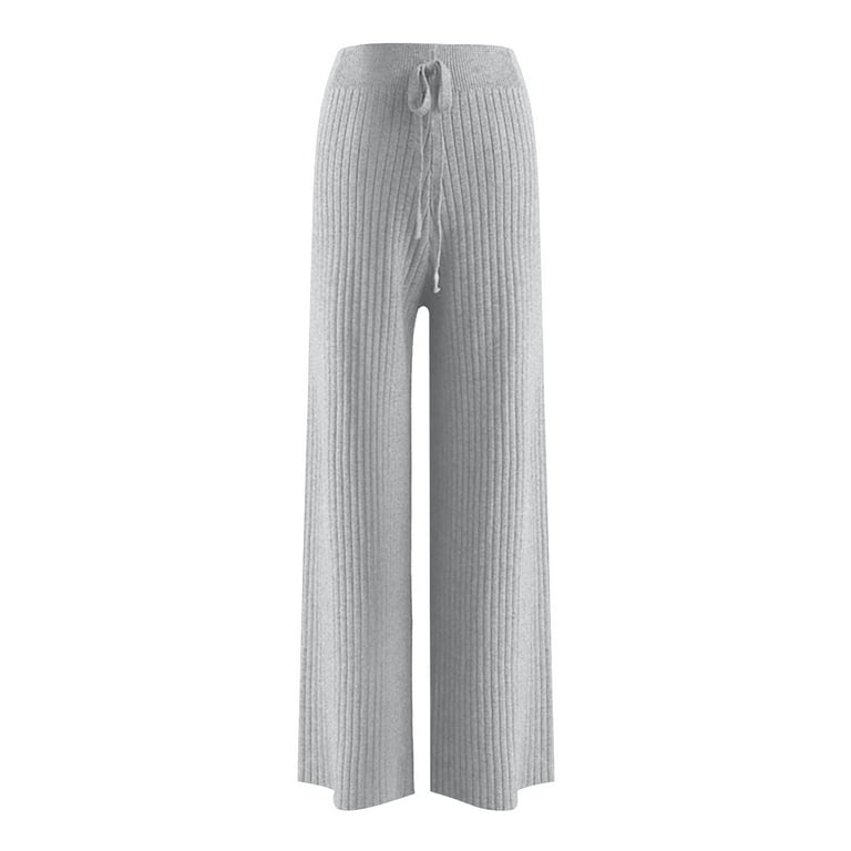 Sweat Pants in Grey Melange Fleece Rib, Baserange, Covet + Lou