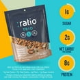 thumbnail image 3 of Ratio Trio Toasted Almond Granola Cereal, 1g Sugar, Keto Friendly, 8 oz Resealable Bag, 3 of 14