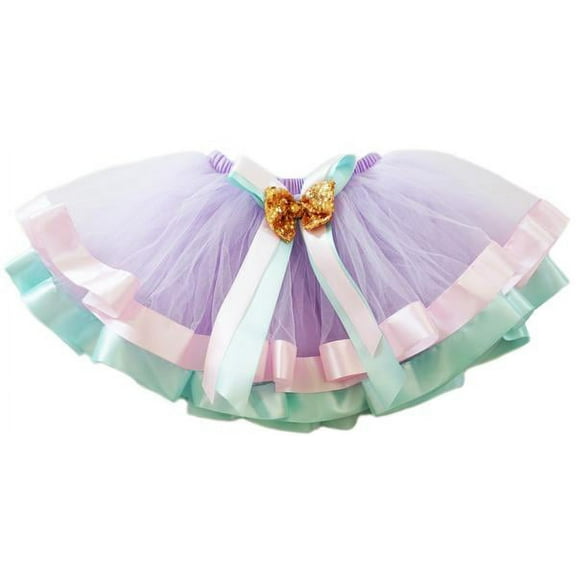 Wenchoice Lavender & Pink Bow-Accent Skirt Girl'S M(3Y-4Y)