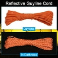 thumbnail image 4 of Uxcell 65 Feet Reflective Guyline Camping Paracord 2mm Nylon Tent Cord Guyline Rope Orange 2Pcs, 4 of 6