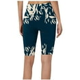 thumbnail image 4 of Summer Savings Clearance! Titcea Yoga Shorts for Women High Waisted Hip Lifting Floral Printed Stretch Fitness Biker Shorts Running Cycling Workout Athletic Yoga Shorts, Gifts for Her, 4 of 4