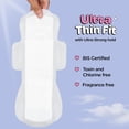 thumbnail image 4 of Pee Safe Comfort Ultra Thin Sanitary Pads For Women | XXL | 30 Pads For Rash Free Periods | Cottony Soft Sanitary Napkins For Ultra Comfort | Dual Wings | Toxin Free | Extra Long | Unscented, 4 of 8