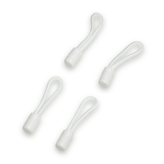 Stayput White Pull Cords - 4 Pack, Used with Shock Cords & Zippers for Canvas Sold Separately