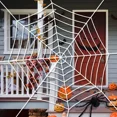 thumbnail image 2 of Tsuinz Halloween Giant Spider Web Decoration 12Ft Circular Cobweb Scary Props, 2 of 6