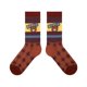 thumbnail image 5 of Calcetines unisex de algodón con estampado de oso a rayas y contraste de colores para monopatín, 5 of 5
