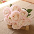 thumbnail image 2 of Dalrosia Artificial Roses Flowers 7 Heads Arrangement Silk Bouquet for Home Office Parties Bridal and Wedding Decoration, 2 of 2
