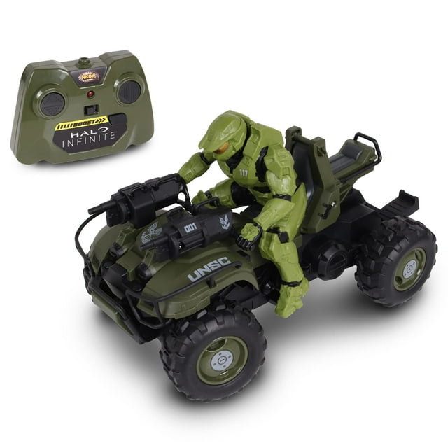 Vehículo teledirigido NKOK Halo Infinite Gungoose con Master Chief de 2,4 GHz